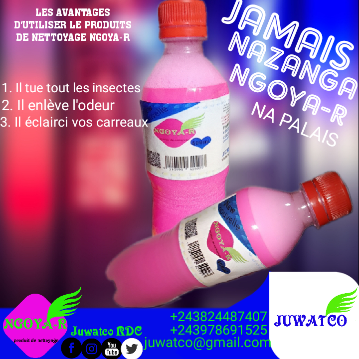 Affiche produit de nettoyage Ngoya-R 400 ml